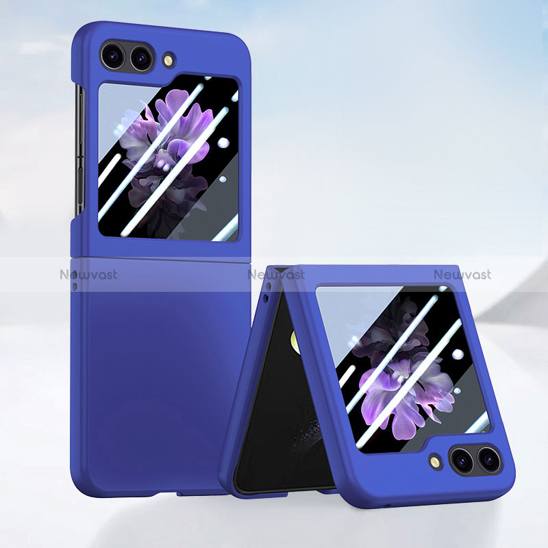 Hard Rigid Plastic Matte Finish Front and Back Cover Case 360 Degrees SD1 for Samsung Galaxy Z Flip5 5G