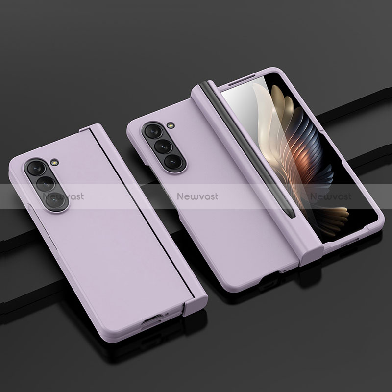 Hard Rigid Plastic Matte Finish Front and Back Cover Case 360 Degrees SD2 for Samsung Galaxy Z Fold5 5G