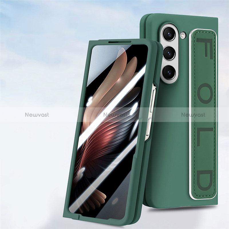 Hard Rigid Plastic Matte Finish Front and Back Cover Case 360 Degrees SD3 for Samsung Galaxy Z Fold5 5G