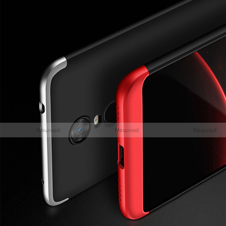 Hard Rigid Plastic Matte Finish Front and Back Cover Case 360 Degrees with Finger Ring Stand for Xiaomi Redmi Note 5 Indian Version