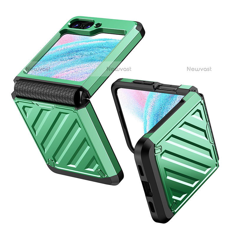 Hard Rigid Plastic Matte Finish Front and Back Cover Case 360 Degrees Z01L for Samsung Galaxy Z Flip5 5G