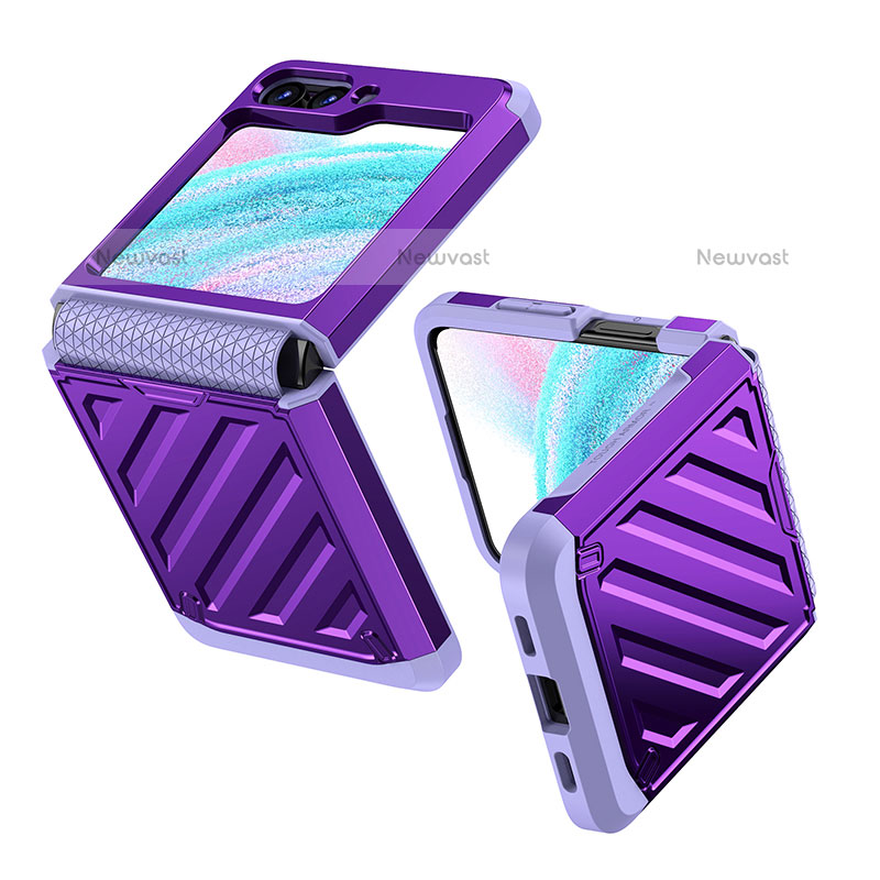 Hard Rigid Plastic Matte Finish Front and Back Cover Case 360 Degrees Z01L for Samsung Galaxy Z Flip5 5G