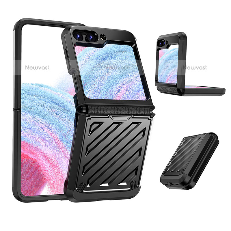 Hard Rigid Plastic Matte Finish Front and Back Cover Case 360 Degrees Z01L for Samsung Galaxy Z Flip5 5G