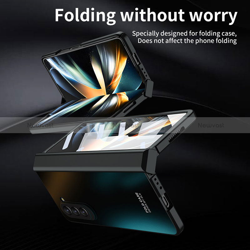 Hard Rigid Plastic Matte Finish Front and Back Cover Case 360 Degrees Z01L for Samsung Galaxy Z Fold5 5G