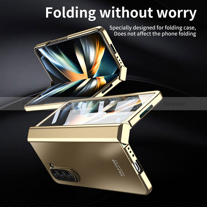 Hard Rigid Plastic Matte Finish Front and Back Cover Case 360 Degrees Z04L for Samsung Galaxy Z Fold5 5G