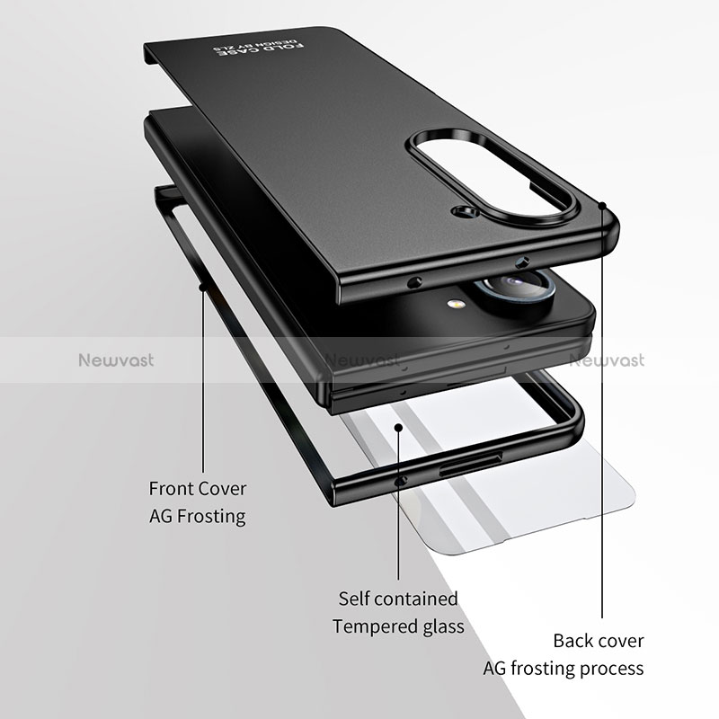 Hard Rigid Plastic Matte Finish Front and Back Cover Case 360 Degrees ZL1 for Samsung Galaxy Z Fold5 5G