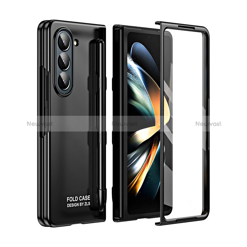 Hard Rigid Plastic Matte Finish Front and Back Cover Case 360 Degrees ZL1 for Samsung Galaxy Z Fold5 5G