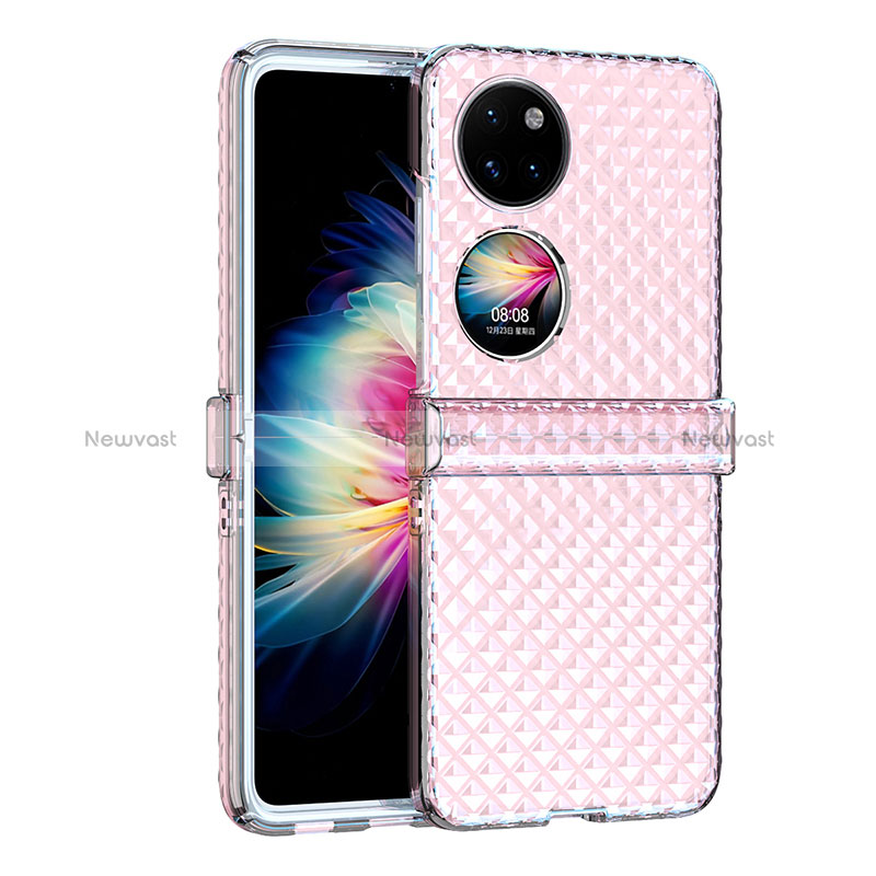 Hard Rigid Plastic Matte Finish Front and Back Cover Case 360 Degrees ZL2 for Huawei P50 Pocket