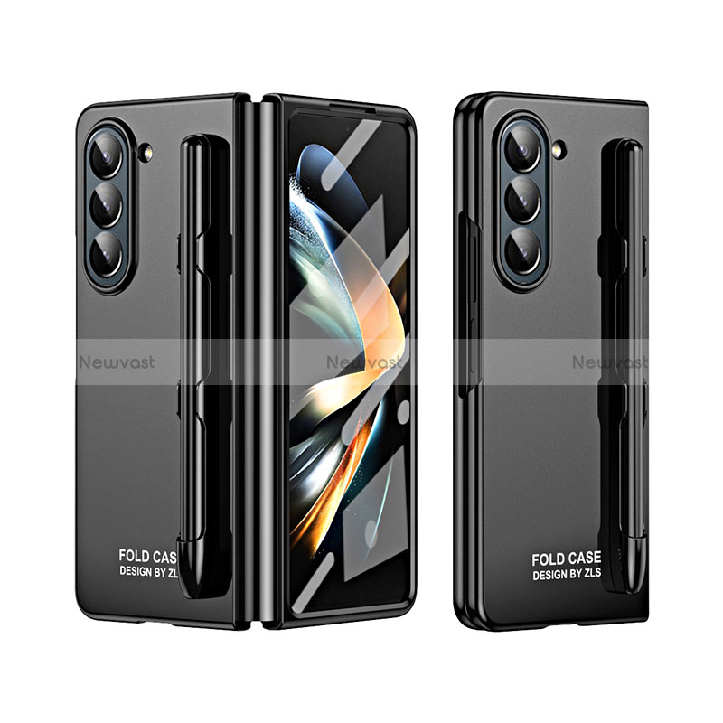 Hard Rigid Plastic Matte Finish Front and Back Cover Case 360 Degrees ZL2 for Samsung Galaxy Z Fold5 5G