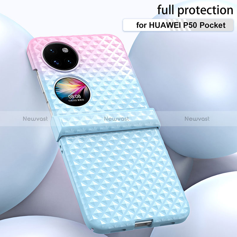 Hard Rigid Plastic Matte Finish Front and Back Cover Case 360 Degrees ZL5 for Huawei Pocket S