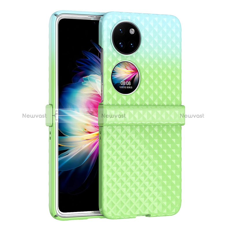 Hard Rigid Plastic Matte Finish Front and Back Cover Case 360 Degrees ZL5 for Huawei Pocket S