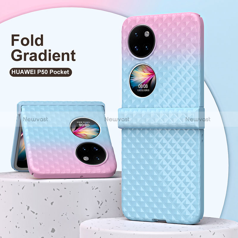 Hard Rigid Plastic Matte Finish Front and Back Cover Case 360 Degrees ZL5 for Huawei Pocket S