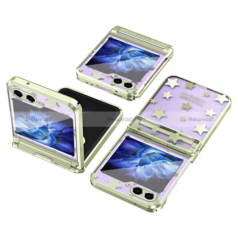 Hard Rigid Plastic Matte Finish Front and Back Cover Case 360 Degrees ZL6 for Samsung Galaxy Z Flip5 5G