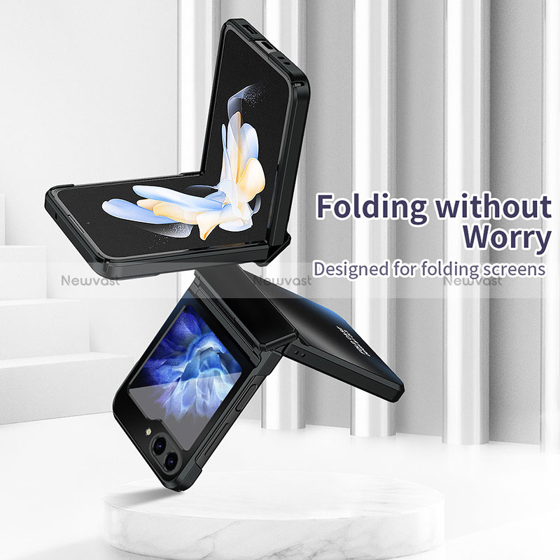 Hard Rigid Plastic Matte Finish Front and Back Cover Case 360 Degrees ZL7 for Samsung Galaxy Z Flip5 5G