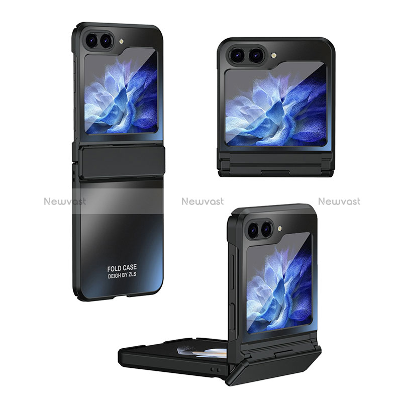 Hard Rigid Plastic Matte Finish Front and Back Cover Case 360 Degrees ZL7 for Samsung Galaxy Z Flip5 5G