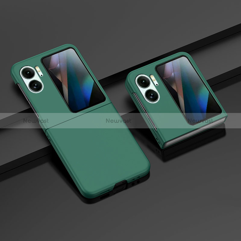 Hard Rigid Plastic Matte Finish Front and Back Cover Case 360 Degrees ZL8 for Oppo Find N2 Flip 5G