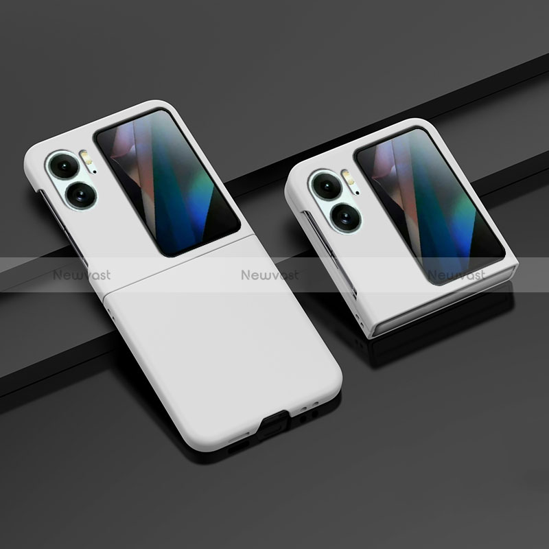 Hard Rigid Plastic Matte Finish Front and Back Cover Case 360 Degrees ZL8 for Oppo Find N2 Flip 5G