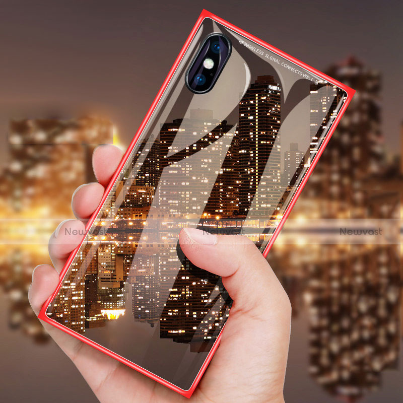 Hard Rigid Plastic Matte Finish Front and Back Mirror Cover Case 360 Degrees for Apple iPhone Xs