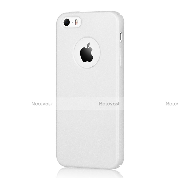 Hard Rigid Plastic Matte Finish Snap On Case for Apple iPhone 5 White