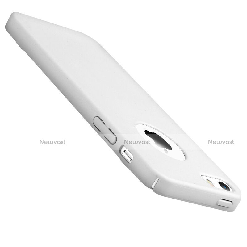 Hard Rigid Plastic Matte Finish Snap On Case for Apple iPhone 5 White