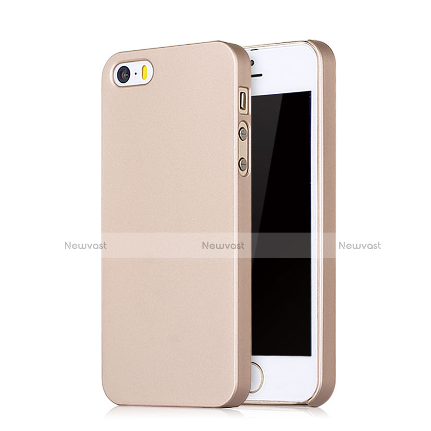 Hard Rigid Plastic Matte Finish Snap On Case for Apple iPhone 5S Rose Gold