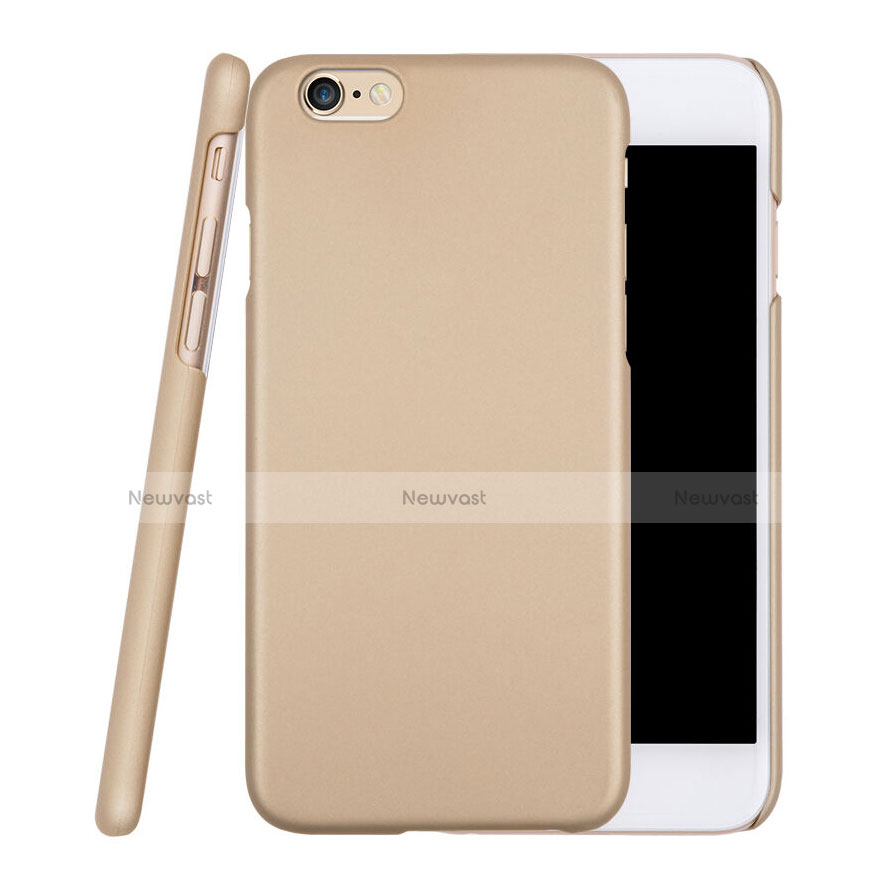 Hard Rigid Plastic Matte Finish Snap On Case for Apple iPhone 6 Gold