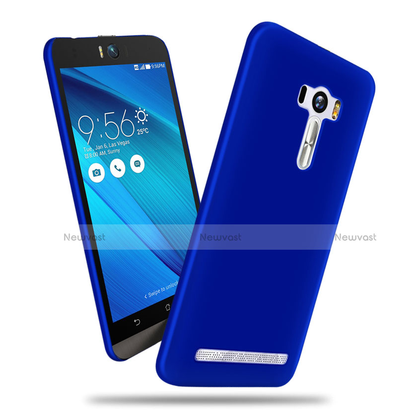 Hard Rigid Plastic Matte Finish Snap On Case for Asus Zenfone Selfie ZD551KL Blue