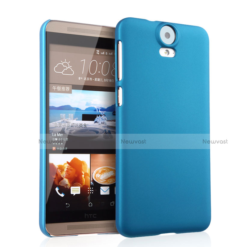 Hard Rigid Plastic Matte Finish Snap On Case for HTC One E9 Plus Sky Blue