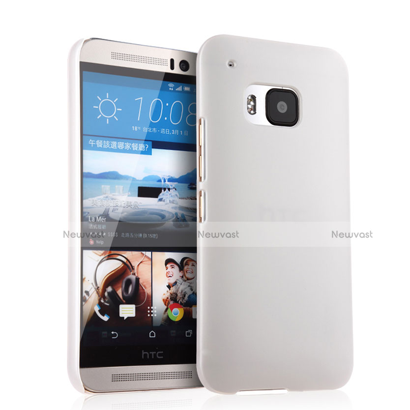 Hard Rigid Plastic Matte Finish Snap On Case for HTC One M9 White