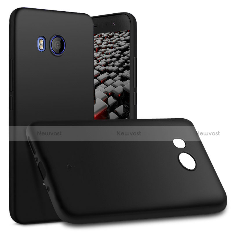 Hard Rigid Plastic Matte Finish Snap On Case for HTC U11 Black