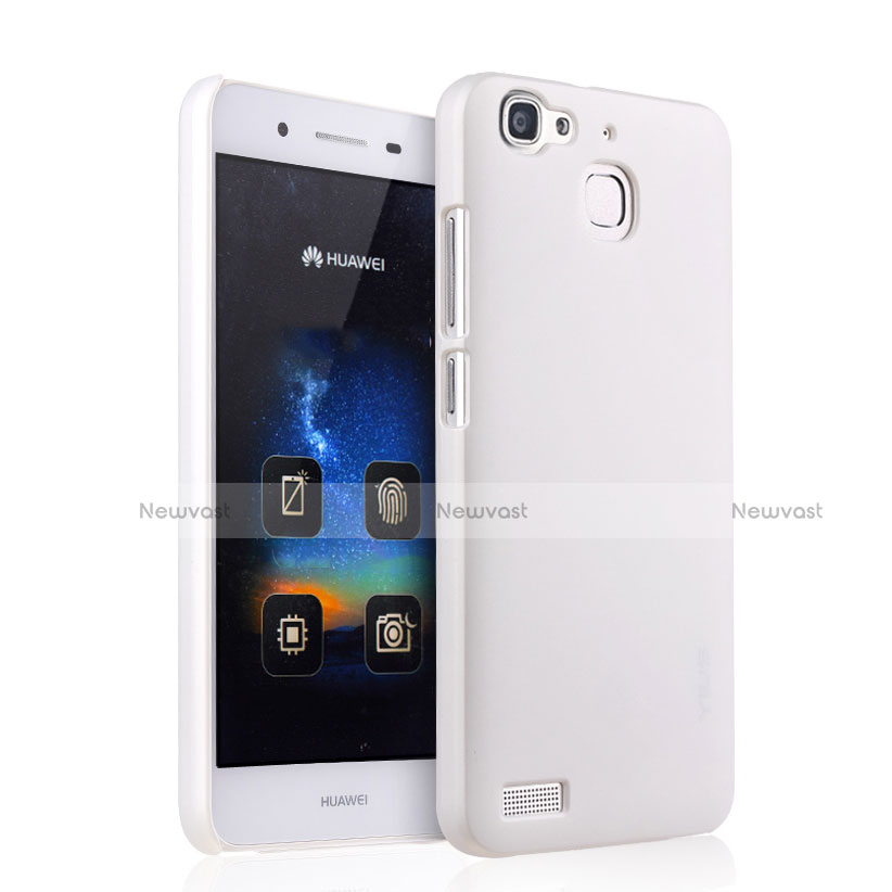 Hard Rigid Plastic Matte Finish Snap On Case for Huawei G8 Mini White