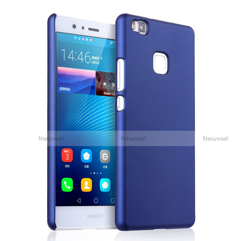 Hard Rigid Plastic Matte Finish Snap On Case for Huawei G9 Lite Blue