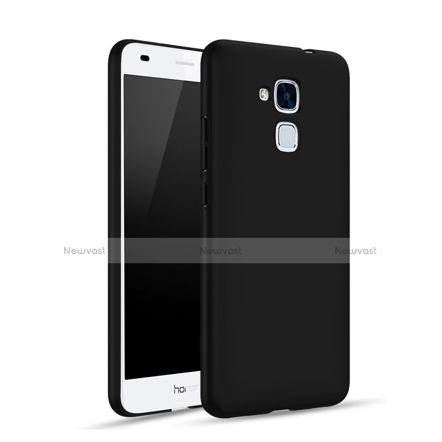 Hard Rigid Plastic Matte Finish Snap On Case for Huawei GR5 Mini Black