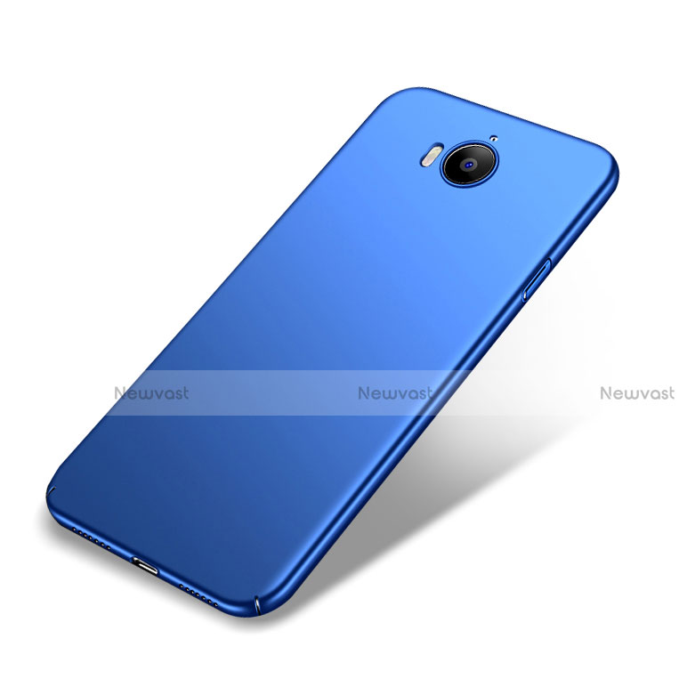 Hard Rigid Plastic Matte Finish Snap On Case for Huawei Honor Play 6 Blue