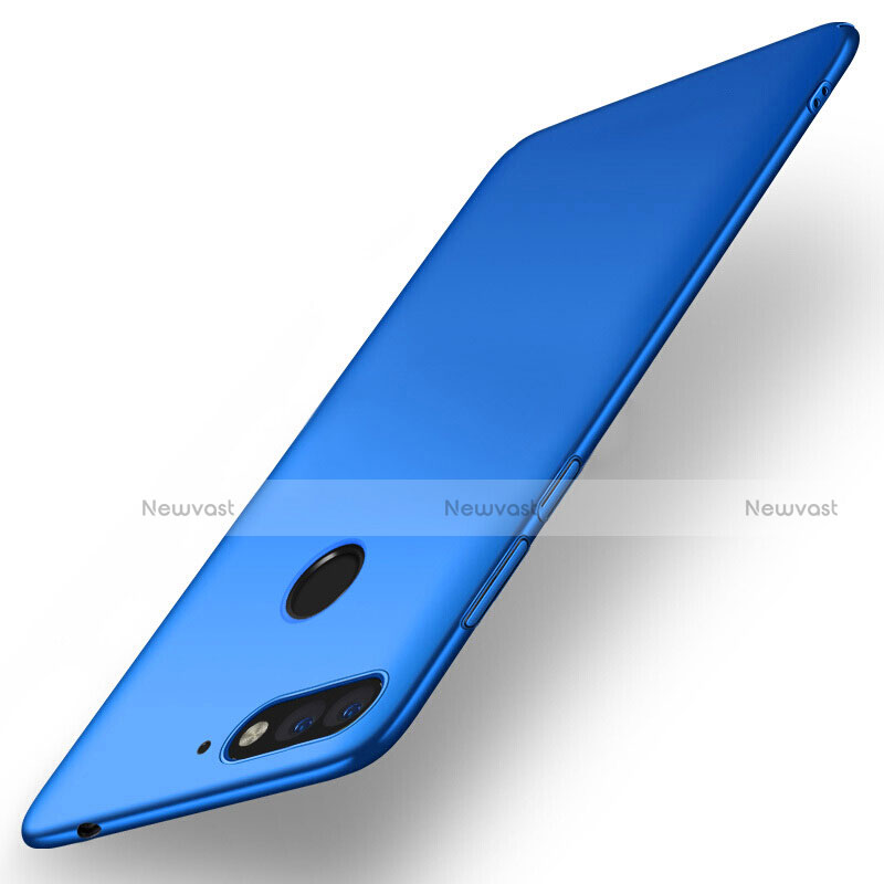 Hard Rigid Plastic Matte Finish Snap On Case for Huawei Honor Play 7A Blue