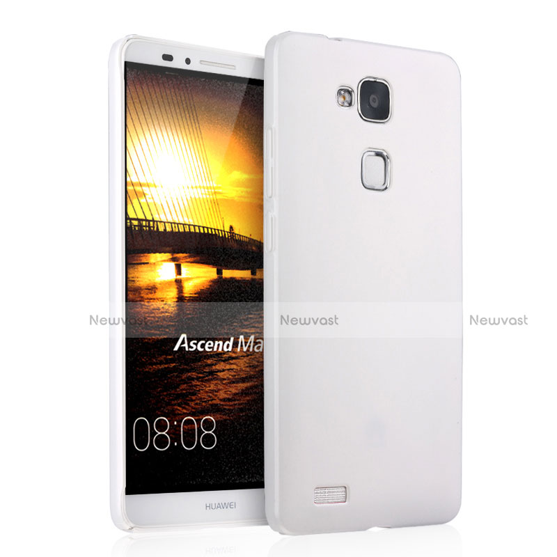 Hard Rigid Plastic Matte Finish Snap On Case for Huawei Mate 7 White