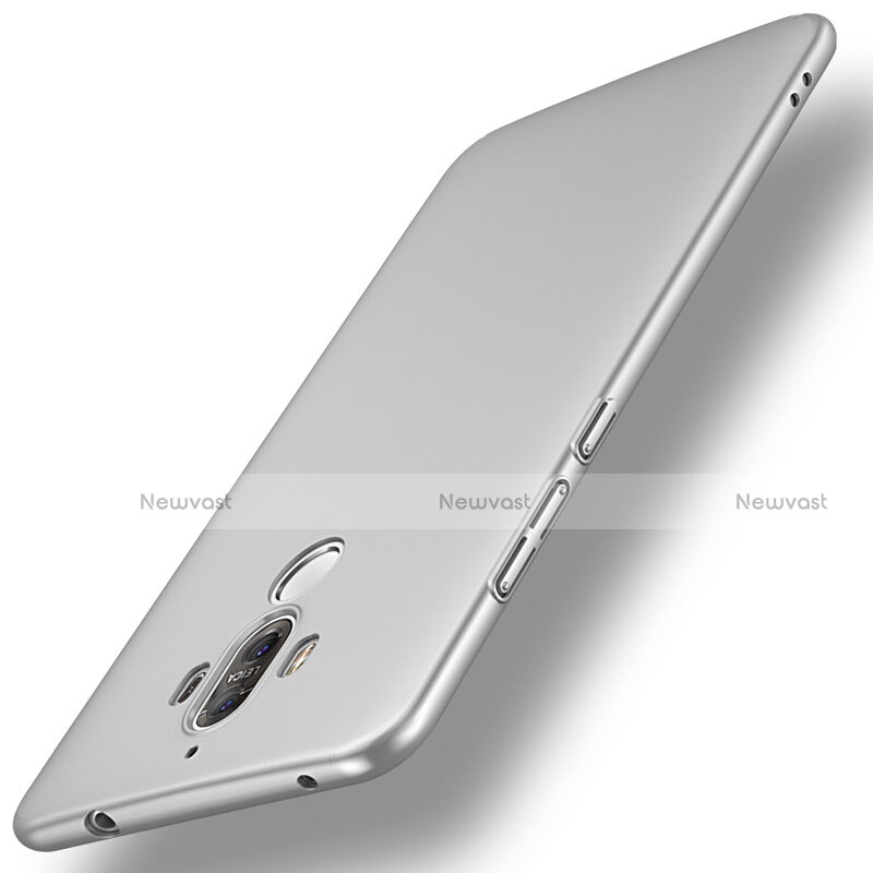 Hard Rigid Plastic Matte Finish Snap On Case for Huawei Mate 9 Silver