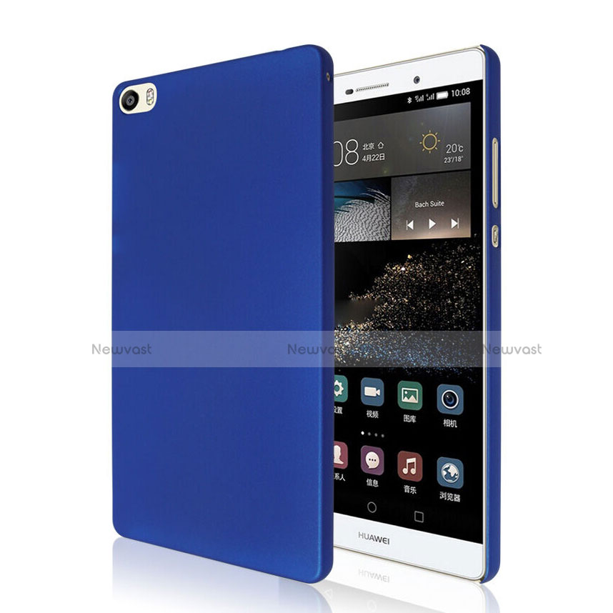 Hard Rigid Plastic Matte Finish Snap On Case for Huawei P8 Max Blue