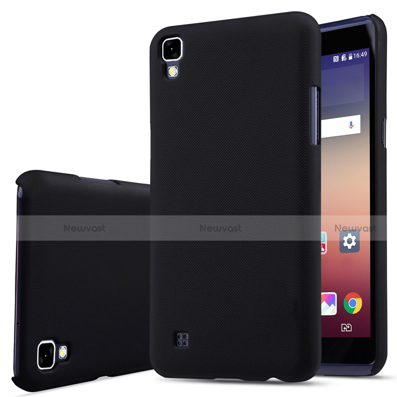 Hard Rigid Plastic Matte Finish Snap On Case for LG X Power Black