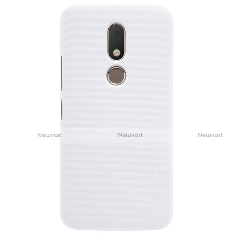 Hard Rigid Plastic Matte Finish Snap On Case for Motorola Moto M XT1662 White