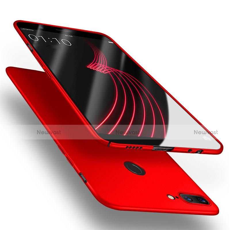 Hard Rigid Plastic Matte Finish Snap On Case for OnePlus 5T A5010 Red