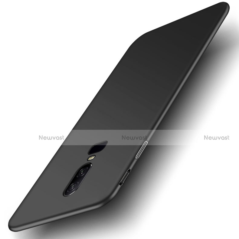 Hard Rigid Plastic Matte Finish Snap On Case for OnePlus 6 Black