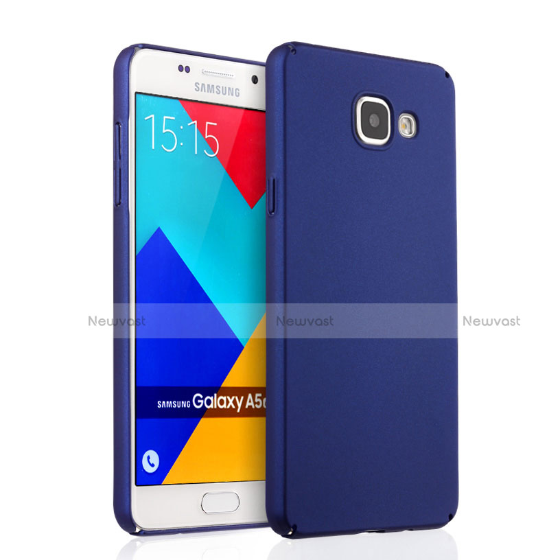 Hard Rigid Plastic Matte Finish Snap On Case for Samsung Galaxy A5 (2016) SM-A510F Blue