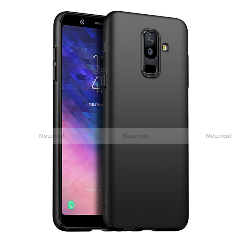 Hard Rigid Plastic Matte Finish Snap On Case for Samsung Galaxy A6 Plus (2018) Black