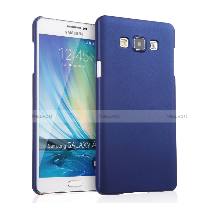 Hard Rigid Plastic Matte Finish Snap On Case for Samsung Galaxy A7 Duos SM-A700F A700FD Blue