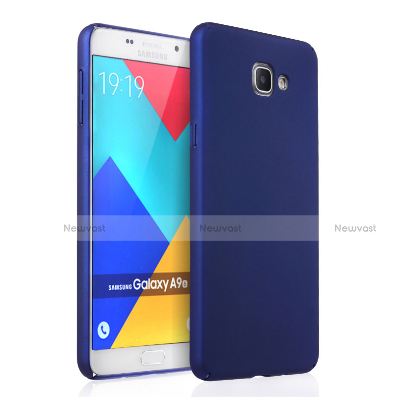 Hard Rigid Plastic Matte Finish Snap On Case for Samsung Galaxy A9 (2016) A9000 Blue