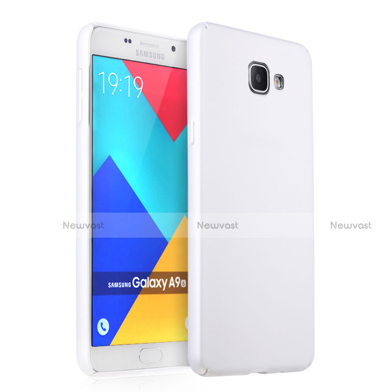 Hard Rigid Plastic Matte Finish Snap On Case for Samsung Galaxy A9 (2016) A9000 White