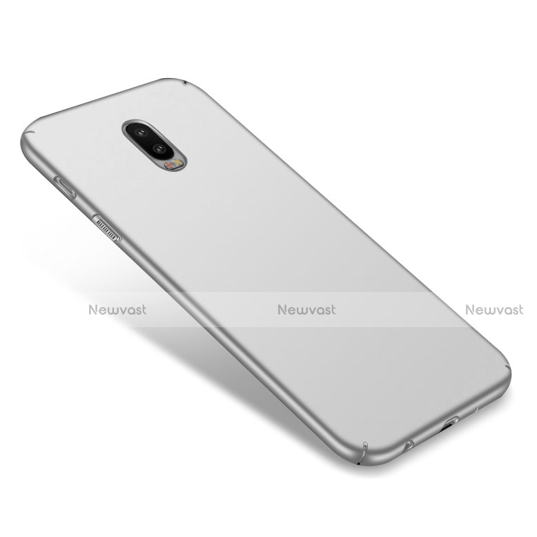 Hard Rigid Plastic Matte Finish Snap On Case for Samsung Galaxy C8 C710F Silver