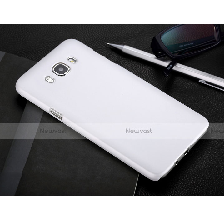 Hard Rigid Plastic Matte Finish Snap On Case for Samsung Galaxy J7 (2016) J710F J710FN White