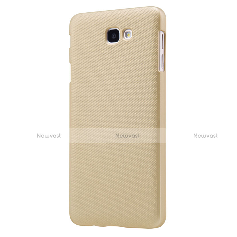 Hard Rigid Plastic Matte Finish Snap On Case for Samsung Galaxy J7 Prime Gold